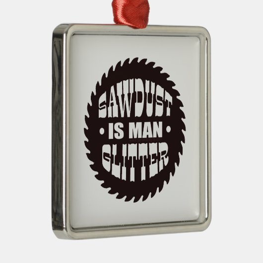 Man Glitzer Ornament Aus Metall (Rechts)