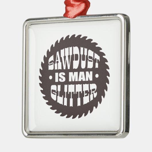 Man Glitzer Ornament Aus Metall (Links)