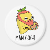 Man-gogh Funny Artist Mango Pun Magnet (Vorne)