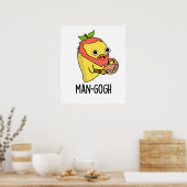 Man-gogh Funny Artist Mango Pun Poster (Küche)