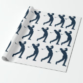 Man Golf Gift Wrapping Paper Geschenkpapier (Ungerollt)
