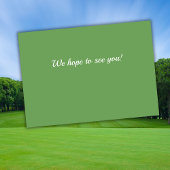 Man Golf Player Swinging Into My 50th Birthday Einladung