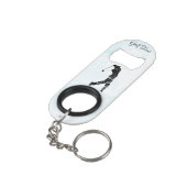 *~* Man Golfing Golf Naturbaum Teich Golfer Mini Mini Flaschenöffner (Rückseite Schrägansicht)