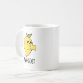 Man-gost Funny Halloween Mango Ghost Pun Kaffeetasse (Vorderseite Links)
