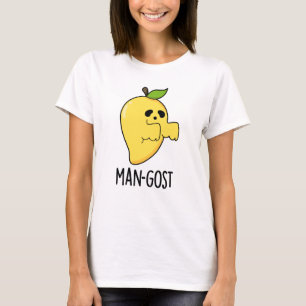 Man-gost Funny Halloween Mango Ghost Pun T-Shirt