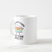 Man Got, dass man es positiv backen kann P Kaffeetasse (Vorderseite Links)