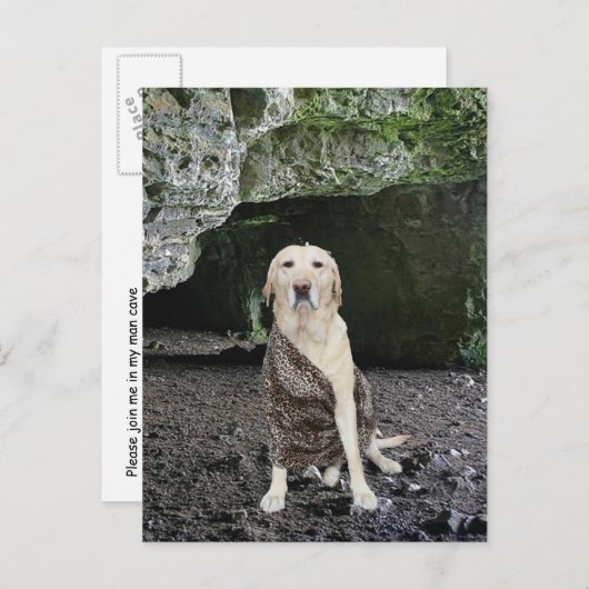 Man Höhle Einladung (Vorne/Hinten)