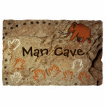 Man Höhle - Eiszeit Höhle Kunst Fotoskulptur Magnet<br><div class="desc">Malte Handdrucke und ein Wollmammut,  wie man sie im Inneren einer Höhle finden kann. Es erscheint auch das benutzerdefinierte Textlesen,  Man Cave".</div>