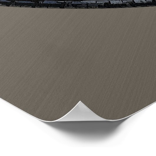 Man Höhle Ihr Garage Reifenrad individuell Poster (Ecke)