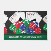 Man Höhle Poker Night Fußmatte (Vorderseite)