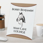 Man Höhle Racing personalize Sockelschild (In Situ)