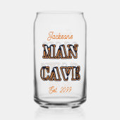 Man Höhle Texteffekt Bier kann Glas Trinkbehälter (Rückseite)