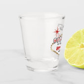 Man Höhle - Vegas Style - Red Schnapsglas (Links)