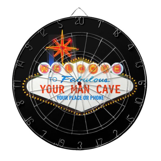 Man Höhle Your Garage Berühmter Schildkröte-Indivi Dartscheibe (vorne)