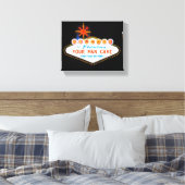 Man Höhle Your Garage Berühmter Schildkröte-Indivi Leinwanddruck (Insitu (Schlafzimmer))