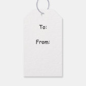 Man Holding Horse Light Goft Tag Geschenkanhänger (Rückseite)