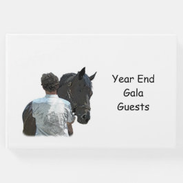 Man Holding Horse Light Guest Book Gästebuch