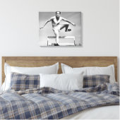 Man Hurdling Leinwanddruck (Insitu (Schlafzimmer))