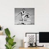 Man Hurdling Poster (Heimbüro)