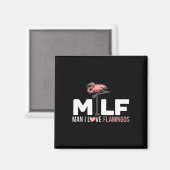 Man I Liebe Flamingos Bird Lover Summer Flamingo Magnet (Vorderseite/Rückseite)