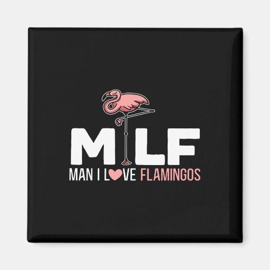 Man I Liebe Flamingos Bird Lover Summer Flamingo Magnet (Vorne)