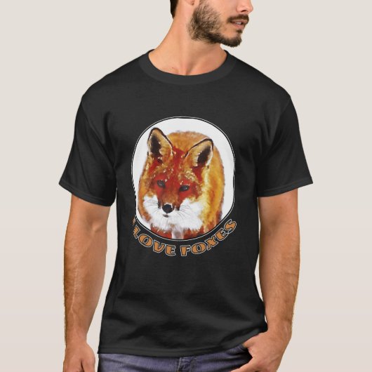 Man I Liebe Foxes T-Shirt (Vorderseite)