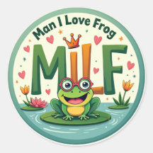 Man I Liebe Frog (MILF) - Niedlicher Froschsticker