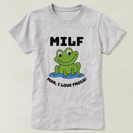 Man I Liebe Frogs - Funny Frog Quote T - Shirt (Design vorne)