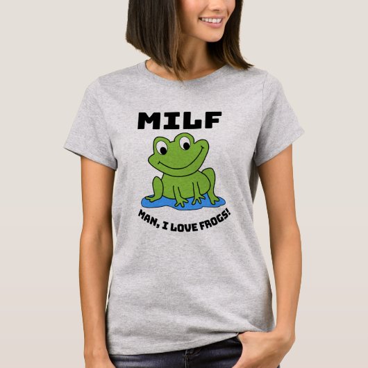 Man I Liebe Frogs - Funny Frog Quote T - Shirt (Vorderseite)