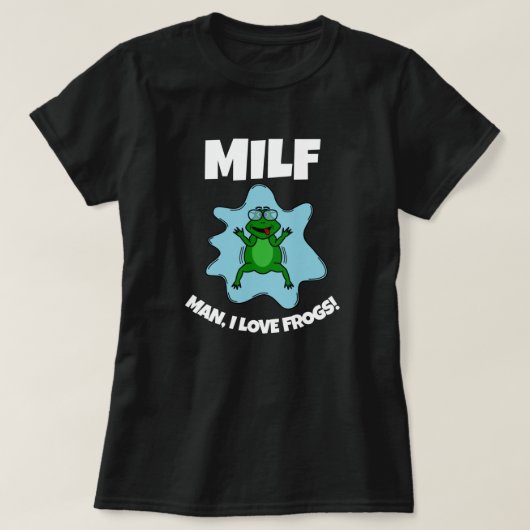 Man I Liebe Frogs - Funny Quote T - Shirt (Design vorne)