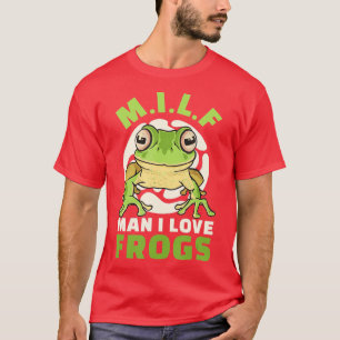 Man I Liebe Frogs M T-Shirt