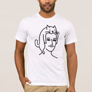 Man in Cat Hat T-Shirt