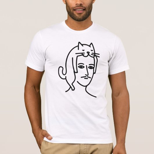Man in Cat Hat  T-Shirt (Vorderseite)