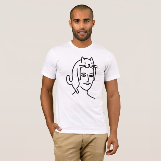 Man in Cat Hat  T-Shirt (Vorne ganz)