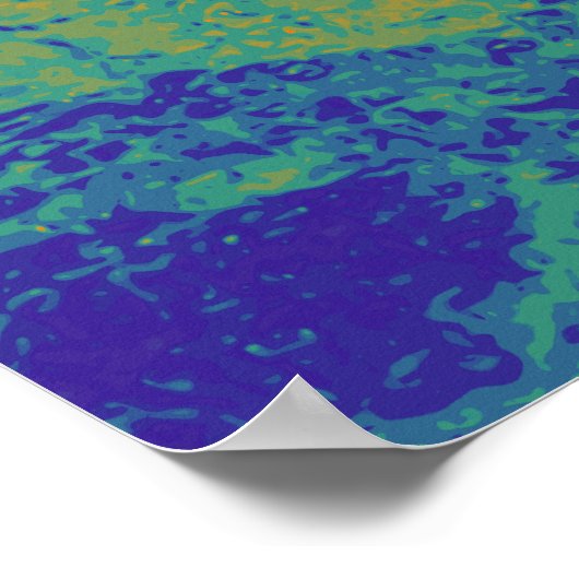 MAN IN DER MAZE-Landschaft + Hintergrund Poster (Ecke)