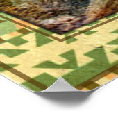 MAN IN DER MAZE-Landschaft + Hintergrund Poster (Ecke)