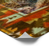 MAN IN DER MAZE-Landschaft + Hintergrund Poster (Ecke)