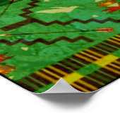 MAN IN DER MAZE-Landschaft + Hintergrund Poster (Ecke)