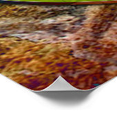 MAN IN DER MAZE-Landschaft + Hintergrund Poster (Ecke)