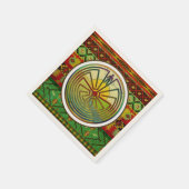 MAN IN DER MAZE-Landschaft + Hintergrund Serviette (Ecke)