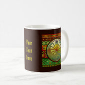 MAN IN DER MAZE Landschaft + Ihr Backgr. & Text Kaffeetasse (VorderseiteRechts)