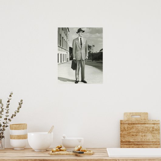 Man in Suit Poster (Küche)