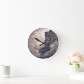 Man in the Mountain New Hampshire Runde Wanduhr (Zuhause)