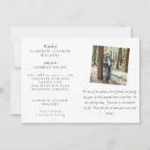 Man in the Woods Celebration of LIfe Einladung (Vorderseite)