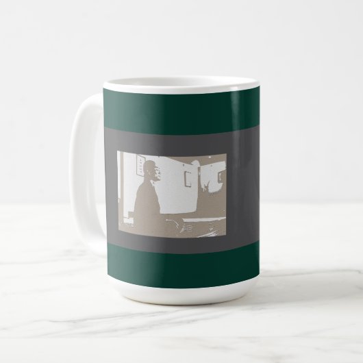 Man in Yoga pose Kaffeetasse (Vorderseite Links)