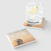 Man is Free Voltaire Quote Steinuntersetzer (Seitenansicht)