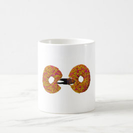 Man isst Donuts Kaffeetasse