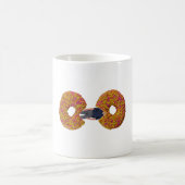 Man isst Donuts Kaffeetasse (Mittel)