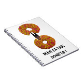 Man isst Donuts ! Notizbuch Notizblock (Rechte Seite)