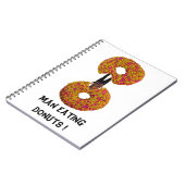 Man isst Donuts ! Notizbuch Notizblock (Linke Seite)